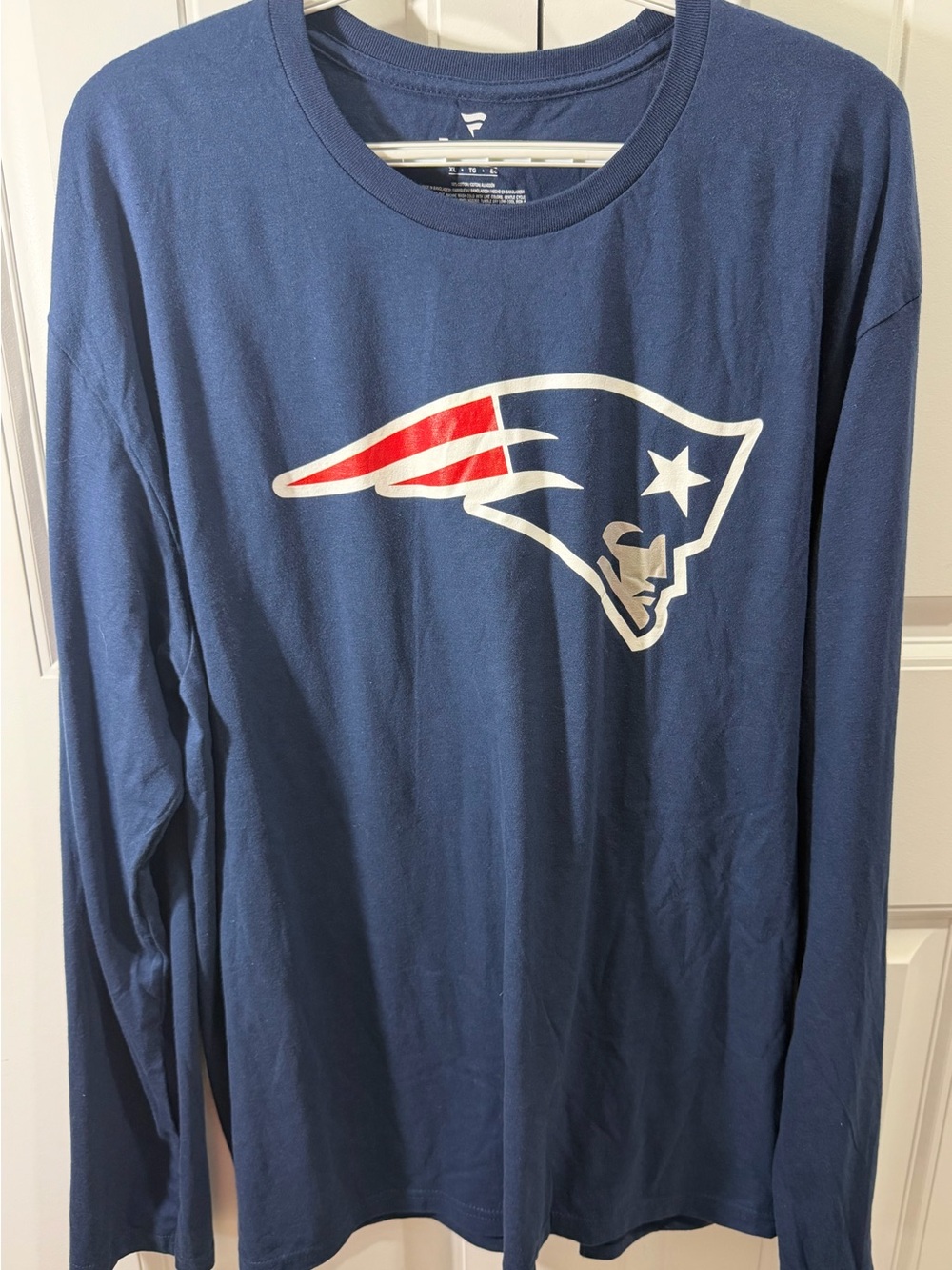 New England Patriots Fanatics Long Sleeve T-Shirt Men XL Navy NFL NWOT